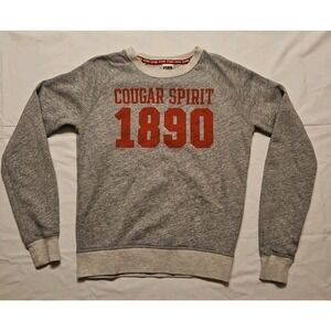 Victoria's Secret PINK Gray Cougar‎ Spirit 1890 Sweatshirt Small